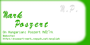 mark poszert business card